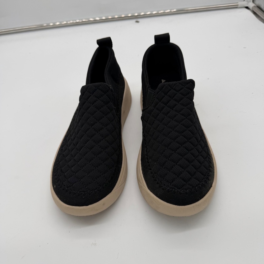 Staheekum Quilted Slip On Black Tan Women 9 Textile Sneaker 1908433